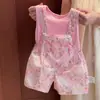 Pantalones con Correa de Conejo Tesoro para Orientación de Verano Estilo Princesa Suéter Delgado Traje Delgado Top Tesoro para Mujer Ropa Exterior con Correa para Niños
