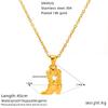 Collar con Colgante de Estrella de Mar de Acero de Titanio Transfronterizo Europeo y Americano para Mujer, Versátil, Simple, Cadena para Clavícula