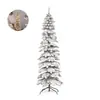 Árvore de Natal com Aspersão de Neve Transfronteiriça com Luzes, Neve Simulada Densa em Flocos, Enfeite de Decoração de Natal, Árvore de Natal Estilo Lápis