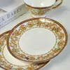 Ventas Directas Transfronterizas de Juegos de Té de Porcelana Hueso Mariposa Fanjia, Tazas y Platillos de Café para el Té de la Tarde, Tazas de Té Estilo Palacio Europeo, Recomendado para Regalar