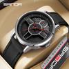 Sanda Reloj de cuarzo nuevo para hombre correa impermeable simple personalidad moda moderno reloj de cuarzo para hombre entrega de una pieza
