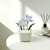 Maceta de Flores Esmaltada Zibo, Decoración con Flores Artificiales, Artesanía, Regalo del Día de la Madre, Flor Eterna, Decoración Creativa de Escritorio