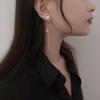 Aretes de Mariposa para Mujer Largos Elegantes para Afinar el Rostro Aretes Colgantes de Hada Mori con Borlas Super Hada Red de Famosos Aretes de Mariposa