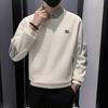 Suéteres Falsos de Dos Piezas para Hombre Estilo Primavera y Otoño Ruffian Guapo Costura Jersey para Hombre 2024 Nuevo Top de Manga Larga de Alta Gama Maillard