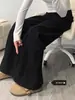 Jeans de trabajo beige para mujer talla grande, nuevos pantalones de pierna ancha rectos holgados de cintura alta para otoño e invierno para mujeres petite