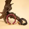 Pulsera Tejida a Mano con Perlas Aromáticas Naturales, Adorno Cultural con Perlas Aromáticas, Accesorio de Regalo, Artículo Popular Más Vendido