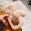 Guantes de Invierno para Niños y Niñas, Versión Coreana de Lana de Cordero, Forrados de Felpa, Engrosados, Cálidos, Manoplas de Invierno para Bebé con Lazo para el Cuello