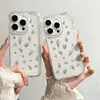Pantalla Completa Flores Adecuado para Iphone17Pro Diamante Brillante Funda para Teléfono Móvil Apple 16 Gama Alta 14/15 Lujo Accesible 12 Agujeros Grandes