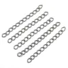 Acessórios para joias DIY corrente de cauda 5cm corrente extensora corrente de chaveiro corrente de pingente de pulseira V168
