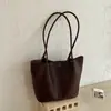 Bolso grande retro casual estilo coreano para trabajo y uso diario para mujer, nuevo bolso tote tejido 2026, bolso de hombro versátil