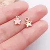 20 Caixas de Presente de Papai Noel e Floco de Neve Rosa e Branco Pingentes de Liga de Metal com Óleo Gotejante Pingentes DIY Acessórios para Joias de Pulseira