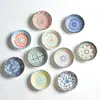 Plato para condimentos de cocina, plato de cerámica para salsa de soja, plato para mostaza, plato para vegetales encurtidos, color bajo vidriado estilo nórdico, plato pequeño de porcelana para uso doméstico