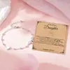 Moda Europeia e Americana Estilo Luxo Leve Pulseira de Coração com Laço para Mulheres Simples Versátil para o Dia a Dia Joia de Mão Presente