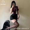 Meio Açúcar Gravidade Traje de Secretária Lady Cintura Alta Elástico Efeito Emagrecedor Roupa Profissional Lingerie Sexy Saia Sexy para Quadril Feminino 9068