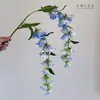 Nuevo Estilo Carrillón de Viento Artificial Colgante Flores de Lirio del Valle para Decoración de Boda, Calidad Cascada Colgante de Pared Orquídea Paisajismo Flor de Trompeta Flor Artificial