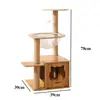 Árbol rascador para gatos con cama tipo cápsula espacial, estable y ahorra espacio, apto para todas las estaciones, juguete con tablero rascador de sisal para gatos, suministros para mascotas