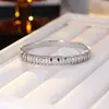 Artículo más vendido transfronterizo: Pulsera Cerrada Simple y Elegante con Patrón Escalonado Incrustado de Circonita para Mujer, Accesorio Versátil para el Trayecto Diario