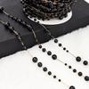 Aretes Collar Cadena Perla Negra DIY Accesorios para el Cabello Accesorios Puros Hechos a Mano Tamaño 3-8 mm Cadena de Cuentas Venta Directa de Fábrica