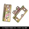 Bisagra de tres pliegues accesorios de bisagra para puerta de mueble armario bisagra de hierro plegable doblada ferretería para marco de fotos armario de zapatos armario con espejo venta al por mayor