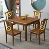 Mesa de jantar quadrada de madeira maciça para apartamento pequeno uso doméstico mesa quadrada pequena mesa para jogar cartas Guandan comer mesa Mesa dos Oito Imortais mesa quadrada