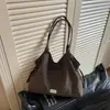 Bolsa de Tote de Tela a Cuadros Simple Japonesa para Mujer, Casual, Relajada, Gran Capacidad, Viaje Diario, Viaje, Bolso de Mano para Hombro