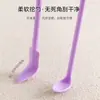 Espátula Colher Cosmética para Creme e Base Líquida, Mini Espátula de Silicone de Cabeça Dupla para Resíduos de Frascos Leves, Espátula Raspadora para Geleia Alimentícia