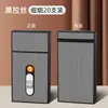 Estuche para Cigarrillos con Encendedor de Carga Integrado, Encendedor Electrónico, Resistente a la Humedad, Capacidad para 20 Cigarrillos, Universal para Paquetes Suaves y Duros