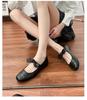 Novos Sapatos Baixos de Outono para Mulheres, Estilo Pequeno Perfumado para Usar por Cima, Sapatos Mary Jane para Mulheres, Sapatos com Sola Macia em Combinação de Cores Femininas para Mulheres