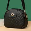 Bolsa quadrada pequena 2024 primavera e verão nova textura moderna losango moderna versátil estilo coreano bolsa de ombro de três camadas bolsa mensageiro feminina