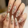 Accesorios para Uñas con Forma de Cruz, Corazones Cromados Estilo Vintage, Pedrería para Uñas Portátil, Decoraciones para Uñas, Accesorios para Uñas