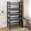Estante de Cocina de Pie Multicapa para Verduras Doméstico Multifuncional Estante para Ollas Estante de Almacenamiento para Microondas Estante de Almacenamiento para Gabinete de Cocina
