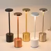 Lámpara de Mesa LED de Barra Transfronteriza para Bares y Restaurantes, Decoración de Mesa para Exteriores, Luz Ambiental, Lámpara de Noche Recargable Minimalista de Metal