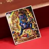 Dzambala Negro pintado tibetano pintura Thangka pintada a mano lienzo central impresión microchorro Thangka cultural y creativo Zakiralam al por mayor