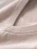 Chaleco de hombre 100% cachemir con cuello en V, tejido liso, corte holgado, adecuado para usar debajo de suéteres, venta al por mayor para comercio exterior