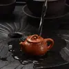 Adornos para Mascotas de Té Pueden Criar Mini Maceta de Arcilla Púrpura Maceta de Bolsillo Pequeña Maceta para la Punta del Dedo Juego de Té Juego de Té Mesa de Té Juego de Té Kung Fu