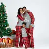 Amazon 2024 otoño e invierno nuevo traje de Navidad TEMU estampado de cabeza de ciervo manga larga ropa de casa traje casual