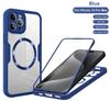 Adecuado para Apple 17Promax Qicai Funda Magnética para Teléfono Iphone16 Carcasa 360 Todo Incluido y Protector de Pantalla Integrado
