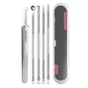 Set de Agujas para Acné de Acero Inoxidable Pinza para Acné No. Pinzas para Espinillas de 5 Celdas Aguja para Acné Herramienta de Belleza Clip de Célula