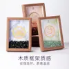 Adornos Personalizados de Marco de Fotos con Piedras de Cristal Naturales Grava de Amatista Ágata Doce Constelaciones Marco de Fotos Manualidades de Cristal