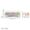 Marcador de Metal de Dibujo Animado de Papel de Sardina Transfronterizo Lindo Forma de Color Pin Papelería de Oficina en stock