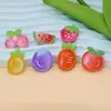 Parche de Accesorios de Resina Material Hecho a Mano Pegamento Crema DIY Accesorios para el Cabello Pasador Cuerda para el Cabello Accesorios Contorno Transparente Fruta