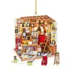 Nuevo Colgante Creativo Estilo Librería Transfronteriza Decoración para Árbol de Navidad Coche Colgante Acrílico Colgante
