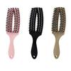 Peine de seis garras, peine de costillas de cerdo para cabello rizado y esponjoso, peine hueco para cabello, peine para melena, peine de peluquería con explosión de Amazon, peine para cabello de cerdo