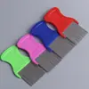 Peine de acero inoxidable para pulgas para perros y gatos, eliminando pulgas, piojos y huevos; cepillo para aseo