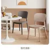 Silla de plástico para uso doméstico, engrosada, estilo nórdico, silla de comedor con respaldo, silla de comedor comercial, taburete moderno minimalista, lujo ligero
