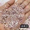 Accesorios de Uñas de Celebridad de Internet Más Vendidos Diamantes de Imitación Blancos Super Brillantes Diamantes Irregulares Aurora de Fondo Plano Decoraciones para Uñas Venta al por Mayor