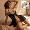 Lencería Sexy Camisón de Encaje Sexy con Aros Push-Up Abertura Frontal Camisón para Mujer Uniforme Atrevido Ropa Apasionada Provocativa