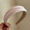 Diadema de Satén de Seda Texturizada de Caña Alta para Mujer, Diadema Versátil de Primavera y Verano, Accesorio para el Cabello Moderno y Elegante