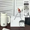 Brillante Xiaoqing Taza Simple de Gran Capacidad Taza de Agua de Acero Inoxidable Taza de Té Hervidor de Agua Portátil para Exteriores Taza Termo de Regalo