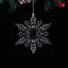 Colgante de Copo de Nieve Navideño, Colgante de Copo de Nieve Hermoso Transparente a la Luz de Cristal, Decoración Creativa para Árbol de Navidad, Copo de Nieve de Alta Transparencia